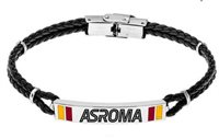 Pulsera Lowell Hombre A.S. Roma in Cuero B-RB001UCN - B-RB001UCN